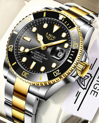LIGE Top Brand Fashion Watch, Men Waterproof Date Watch Sport Watch 3ATM