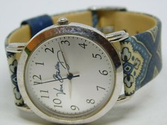 Vera Bradley Blue-Tone Band Quartz Analog Women’s Watch New Battery