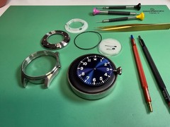 Pilot Watch 43mm Handmade Sapphire Crystal, 20ATM, Very Precise PT5000, Warranty