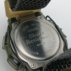 Vintage CASIO Baby-G BG-350 Dark Green Skeleton Bull Bars Digital Watch