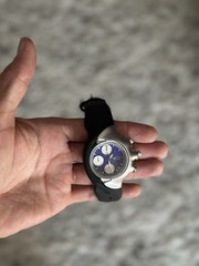 Oakley Detonator Chronograph Quartz Analog Watch Black Dial Rubber Strap 44mm