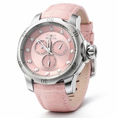 Invicta Venom Iron Rose Men’s 54mm Pink Leather Quartz Day Date Watch 49172