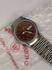 WEST END WATCH CO 17 JEWELS AUTOMATIC ARABIC DIAL SWISS MEN’S WRIST WATCH