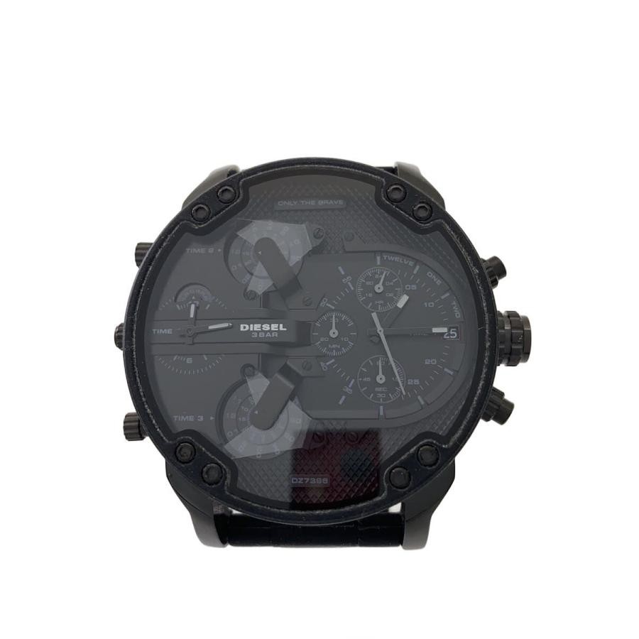 DIESEL DZ-7396 Case Size 5.5 ×5.5cm Wrist Size 20cm Used Watch #7107