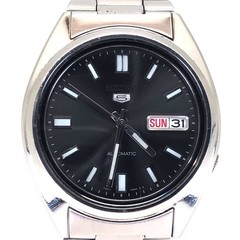 SEIKO 7S26-0480 Automatic Stainless Steel Watch Silver/Black wrist 17.0cm/6.7in