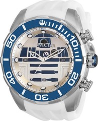 Invicta Star Wars R2-D2 Men’s 50mm Limited Edition White Chronograph Watch 35084