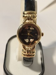 Black Hills Gold 12K Ladies Cuff Watch NOS Box Papers Receipt Adjustable 5-8.5”
