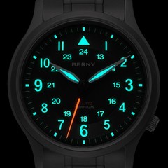 BERNY Titanium Watches for Men, Men’s Field Wrist Watch 5ATM Waterproof, Lumi…
