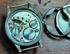 Revue WWII British Military ATP Mens Field Watch, Nice Patina Dial, For Repair