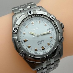 Tissot PR100 10ATM P363/463 Silver Quartz Men’s Watch Japan 073404