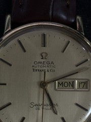 Vtg. Omega Tiffany & Co. Seamaster DeVille 14k Solid Gold 34.5mm Day Date Watch