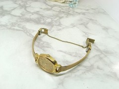 Vintage SEIKO Octagon Ladies Quartz Watch Gold Dial