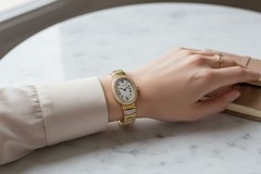 Cartier Baignoire 18k Yellow Gold Off White Roman Dial Quartz Women’s Watch