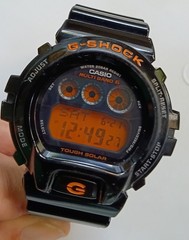 Casio GShock GW-6900B Tough Solar Multi Band 6 Black Watch 3179 W/ New Capacitor