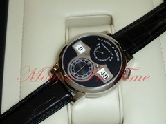 A. Lange & Sohne Zeitwerk 18kt White Gold Black Dial 41.9mm 140.029