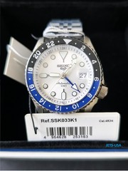Seiko 5 Sports SSK033K1 SKX Sports GMT White/Black/Blue (with box) SSK033K1