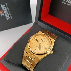 Tissot PRX/316L Champagne Dial T137.410.33.021.00 Men’s Quartz Watch 40mm Steel