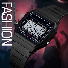 F 91W Classic Digital Resin Strap Watch Stopwatch Chronograph Sport Unisex Men