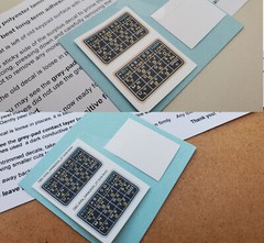 2x DBC-610silver Plus 2x DBC-610gold border mat Decal for Casio module 676