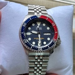 Seiko SKX009J Japanese model Pepsi dial 7S26-0020, comes with a free dive strap