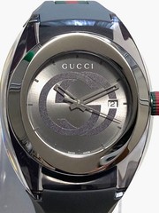 Excellent GUCCI Gucci SYNC 137.1 Genuine Rubber Belt Men Watch