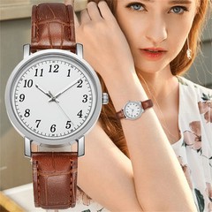 NEW LEATHER LUXURY QUARTZ ULTRA-THIN ANALOG WATCH CASUAL CLASSIC UNISEX