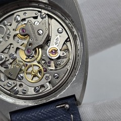 Bucherer Bulls Head chronograph Ref 9601 Asymmetrical 1970’s Lemania 1872
