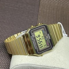 Casio A700WG-9A Vintage Series Gold Tone Stainless Steel Bracelet Digital Watch