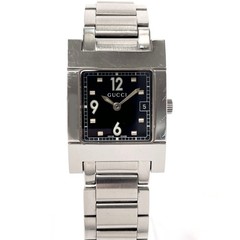 GUCCI GUCCI Watch 7700L Stainless Steel Silver Quartz Square Face with Box