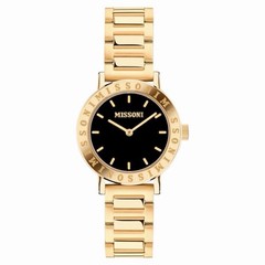 Italian Brand Missoni 34.5MM Goldtone Stainless Steel Bracelet Watch