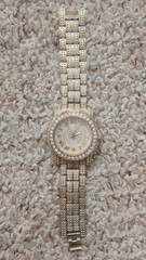Techno Pavé No.7341 Quartz Analog Men’s Fashion Watch, Bling