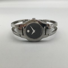 Movado Amorosa Watch Women 24mm Silver Tone Swiss 84.E4.1842 New Battery 6″
