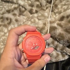 Casio G-SHOCK Red Analog/Digital Quartz Shock-Resistant 200m 45mm