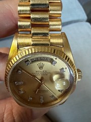 Rolex Day-Date 18038 18K Yellow Gold President Bracelet – Diamond Champagne Dial