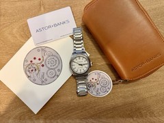 Astor + Banks Fortitude Automatic 200m 38mm White Dial Steel Bracelet