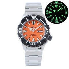 Heimdallr Sharkey Ocean Monster NH36A Day Date Automatic 200m Dive Watch C3 316L