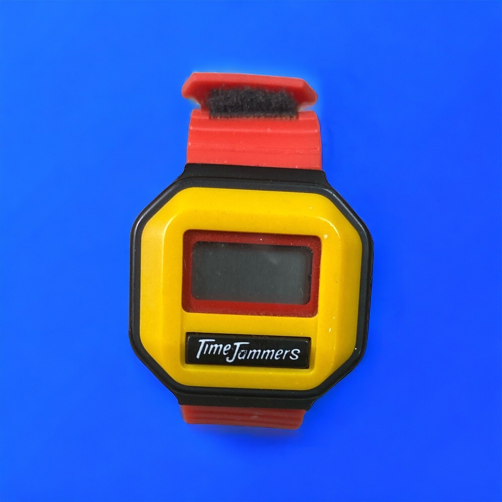 Vintage Fisher Price Time Jammers Digital Wrist Watch Red Yellow Black