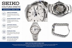Seiko Coutura Kinetic 5M84-0AF0 SRN063 Men’s Watch Complete Set Box Papers