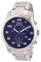NEW SECTOR R3273689135 MEN’S BLUE CHRONOGRAPH SPORT WATCH BLACK EAGLE
