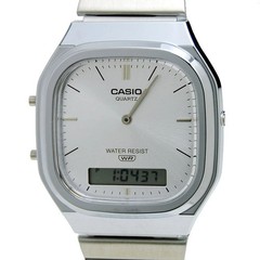 UNUSED CASIO Casio Classic AQ-240E-7AJF Silver Quartz SS Analog Men’s Watch