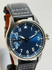 Pike Watches Aviator Manual Wind Pilot’s Watch 42 mm, Handmade and Very Precise