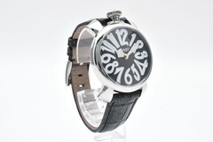 *NEAR MINT w/ Box* GaGa MILANO Manuale 40mm Ref.5020 Black Dial Quartz Watch