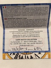 Capri Watch MIYOTA OS11 CW4725P0816 EUC
