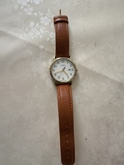 Timex TW2R62700, mens Easy Reader, Brown Leather Watch, Indiglo, Date, NEW