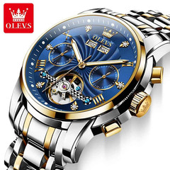 Automatic Mechanical Waterproof Watch Luxury Dial Strap Men Men’s