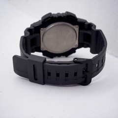 Casio Men’s Analog-Digital Solar Watch Black Orange Japan Working 076142