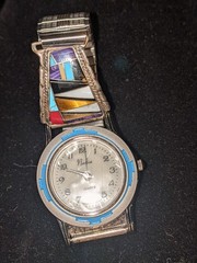 Nadia Enlaid Gemstone Turquoise Watch