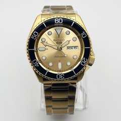 Seiko 5 Sports SRPE74 42.5mm Gold Tone Automatic Men’s Watch Stainless Steel SKX