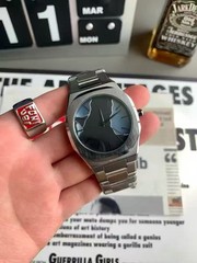 Retro Square Gradient Dial Watch, Artistic Fade Color for Men