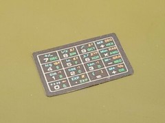 1x Pre-trimmed DECAL for CFX-40 MATT-laminated polyester, black border Casio 463